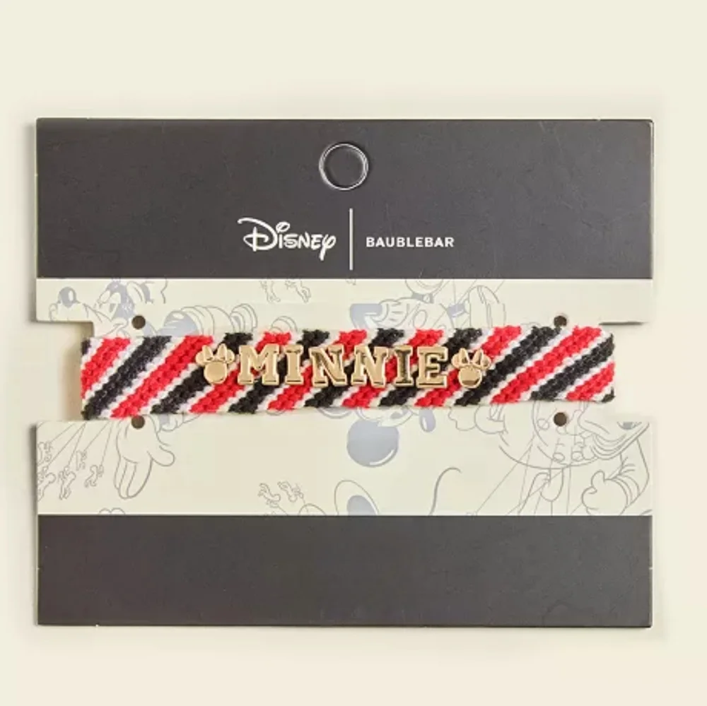 Disney - Minnie Mouse- Woven Friendship Bracelet- Pull Tie Closure - Picture 3 of 3
